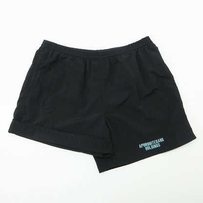 BUDSPOOL | バッズプール ロゴ刺繍ナイロンショートパンツ ショートパンツ ブラック サイズ：XL【三重本店】
