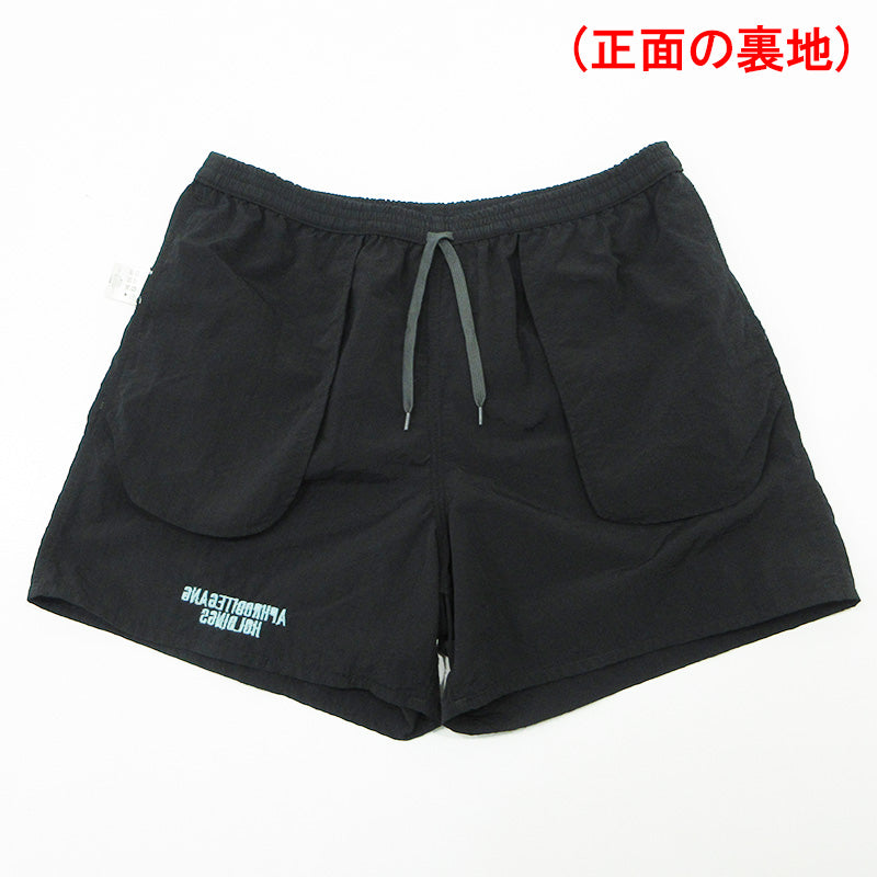 BUDSPOOL | バッズプール ロゴ刺繍ナイロンショートパンツ ショートパンツ ブラック サイズ：XL【三重本店】