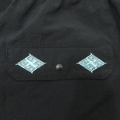 BUDSPOOL | バッズプール ロゴ刺繍ナイロンショートパンツ ショートパンツ ブラック サイズ：XL【三重本店】