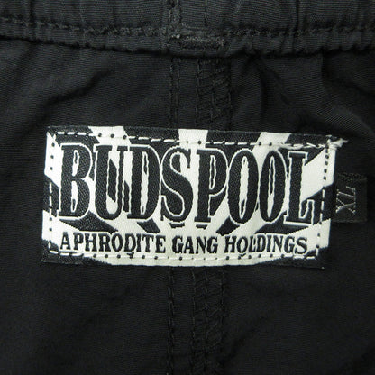 BUDSPOOL | バッズプール ロゴ刺繍ナイロンショートパンツ ショートパンツ ブラック サイズ：XL【三重本店】