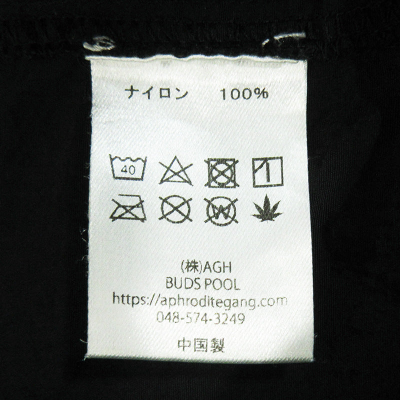 BUDSPOOL | バッズプール ロゴ刺繍ナイロンショートパンツ ショートパンツ ブラック サイズ：XL【三重本店】