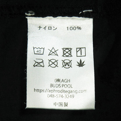 BUDSPOOL | バッズプール ロゴ刺繍ナイロンショートパンツ ショートパンツ ブラック サイズ：XL【三重本店】