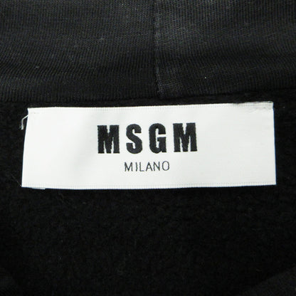 MSGM | エムエスジーエム ロゴプリント長袖パーカー 裏起毛 パーカー 2541MDM68 ブラック サイズ：表記サイズ(EU)【三重本店】
