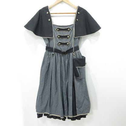 Metamorphose | メタモルフォーゼ 乙女探偵ポケット付きジャンパースカート ワンピース グレー サイズ：1【三重本店】