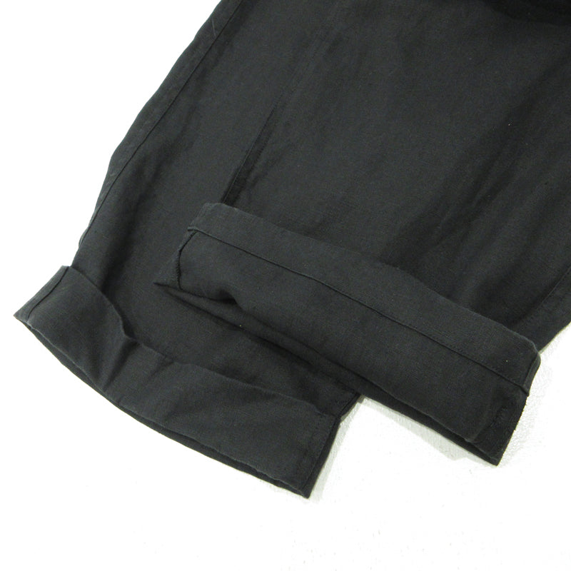 MHL | エムエイチエル リネン パンツ 579-3140015 ブラック サイズ：M【三重本店】
