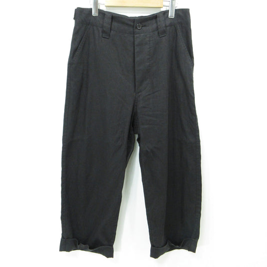 MHL | エムエイチエル リネン パンツ 579-3140015 ブラック サイズ：M【三重本店】