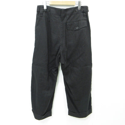 MHL | エムエイチエル リネン パンツ 579-3140015 ブラック サイズ：M【三重本店】