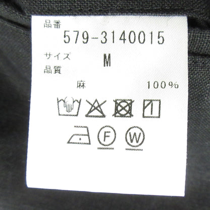 MHL | エムエイチエル リネン パンツ 579-3140015 ブラック サイズ：M【三重本店】