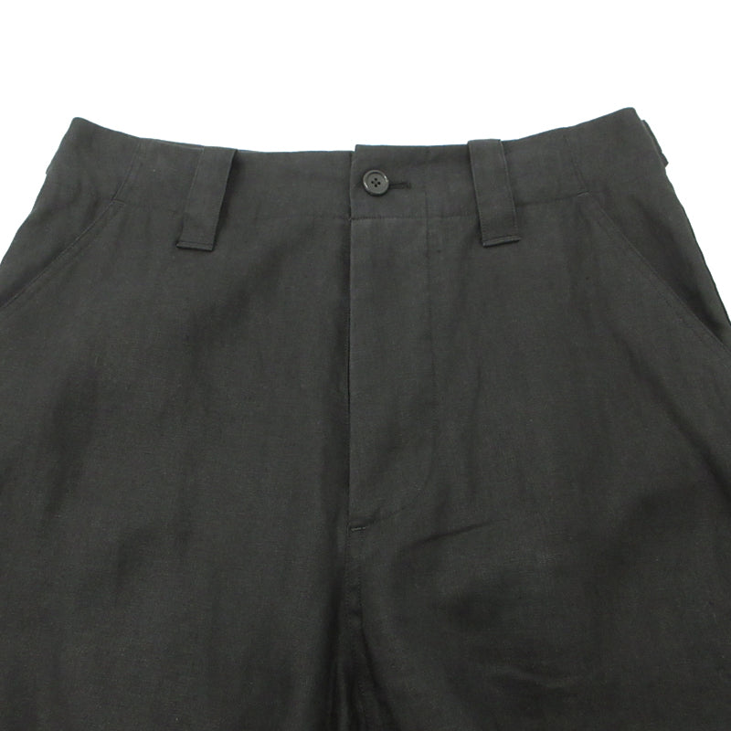 MHL | エムエイチエル リネン パンツ 579-3140015 ブラック サイズ：M【三重本店】