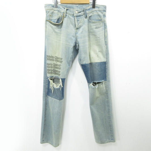 HYSTERIC GLAMOUR | ヒステリックグラマー ローライズスリムストレート デニムパンツ 02233AP07 ブルー サイズ：31【三重本店】