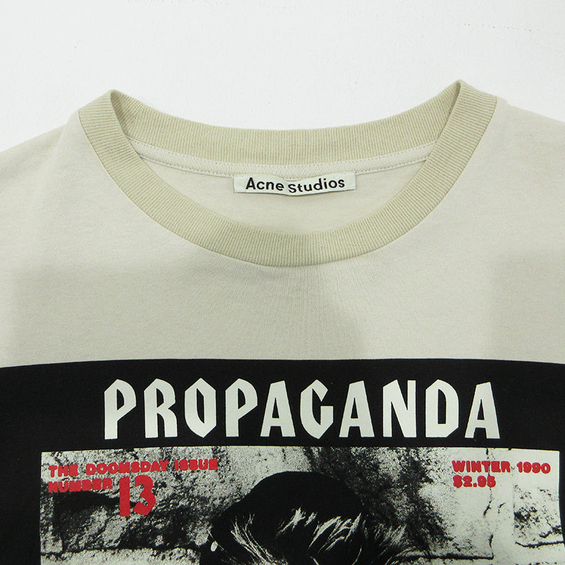 ACNE STUDIOS | アクネストゥディオズ フォトプリント半袖Tシャツ 半袖Ｔシャツ 1662-343-1640 ライトベージュ サイズ：XS【三重本店】