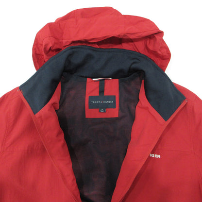 TOMMY HILFIGER | トミーヒルフィガー セーリングジャケット 襟2WAYロゴ刺繍ナイロンジャケット ナイロンジャケット UE-2CBLR レッド サイズ：M【三重本店】