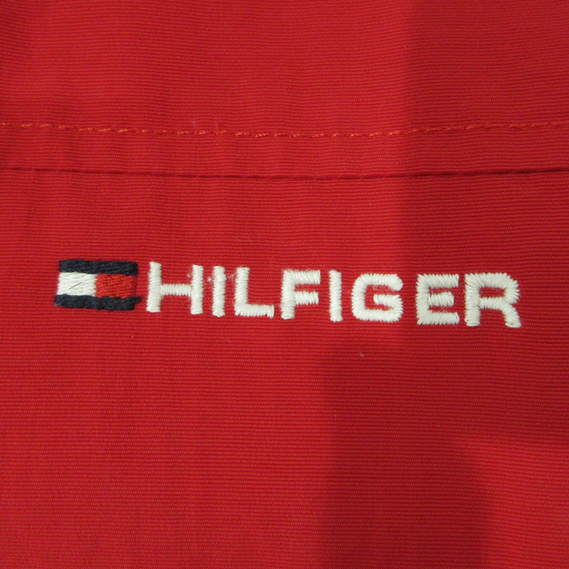 TOMMY HILFIGER | トミーヒルフィガー セーリングジャケット 襟2WAYロゴ刺繍ナイロンジャケット ナイロンジャケット UE-2CBLR レッド サイズ：M【三重本店】