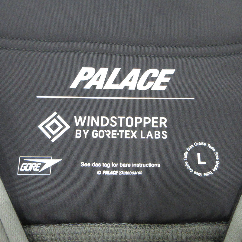PALACE SKATEBOARDS | パレススケートボード GORE TEX WINDSTOPPER VEST ゴアテックス ロゴプリント 裏ボア ウィンドストッパー ベスト ベスト グレー サイズ：L【三重本店】