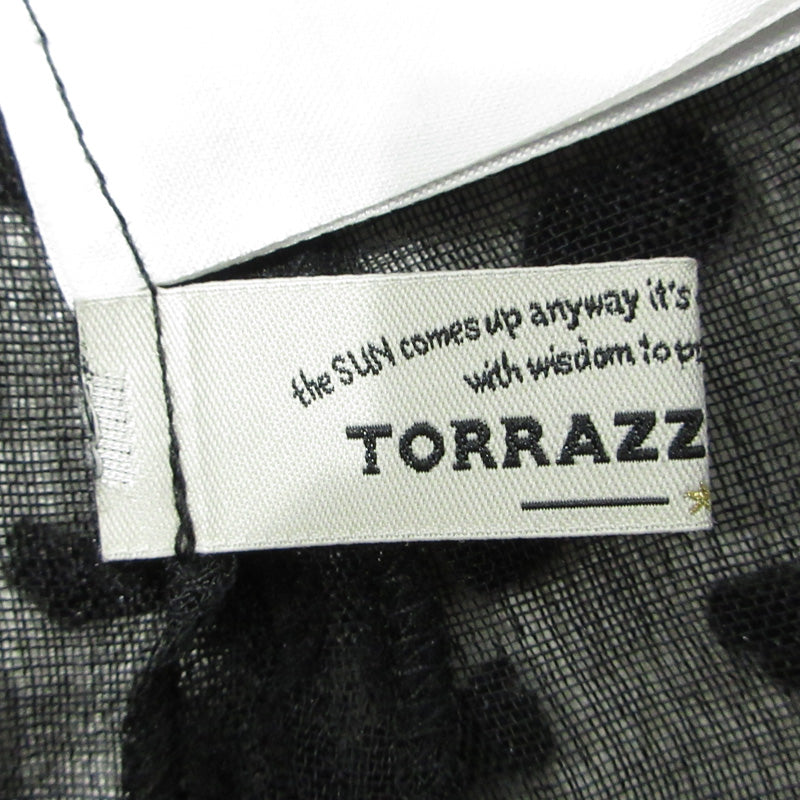 TRRAZZO DONNNA | トラッゾドンナ 総柄シアーノースリーブワンピース ドット柄 ワンピース 6253-542 ブラック サイズ：FreeSize【三重本店】