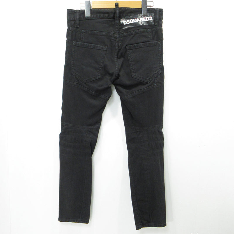 DSQUARED2 | ディースクエアード TIDY BIKER JENA デニム タイディー バイカー ジーン デニムパンツ S74LB0619 ブラック サイズ：42【三重本店】