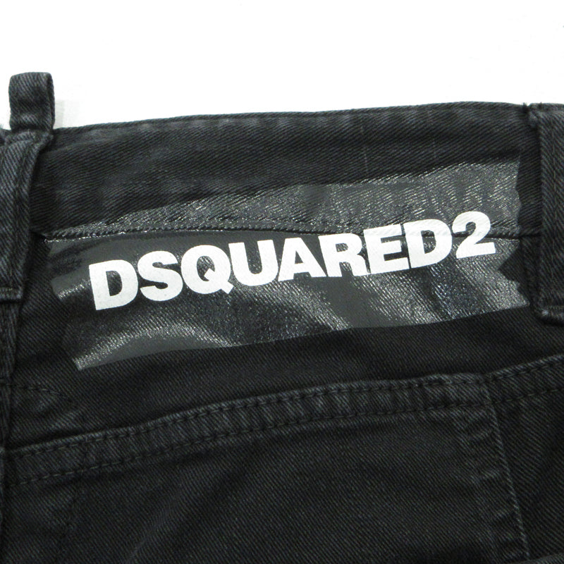 DSQUARED2 | ディースクエアード TIDY BIKER JENA デニム タイディー バイカー ジーン デニムパンツ S74LB0619 ブラック サイズ：42【三重本店】