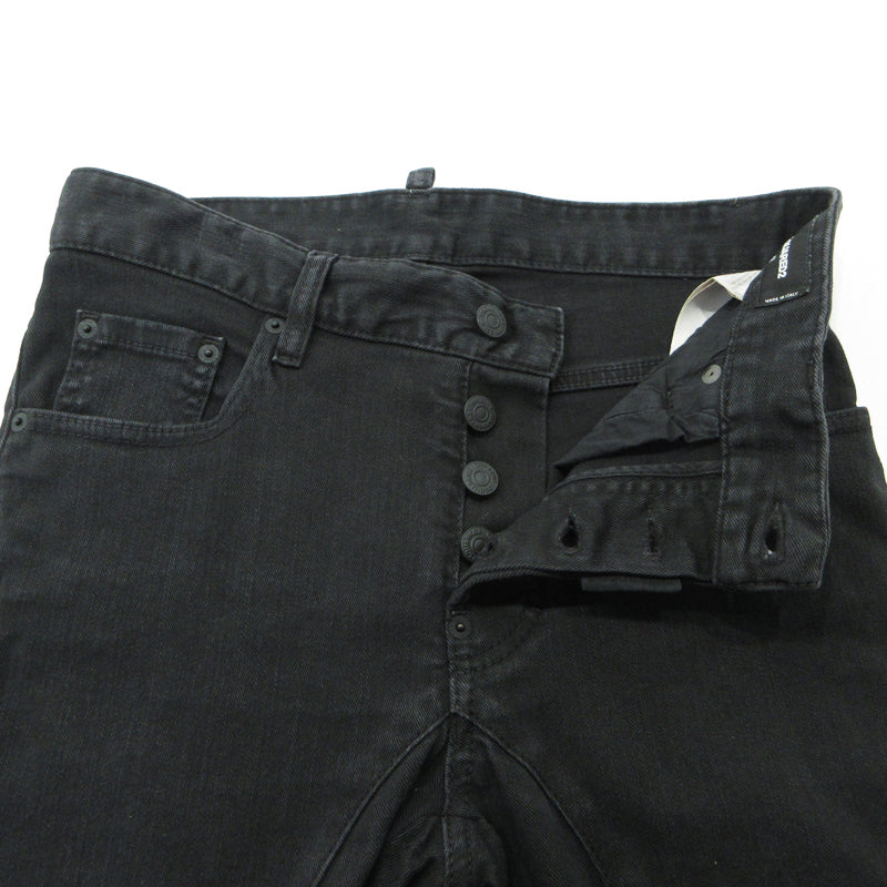 DSQUARED2 | ディースクエアード TIDY BIKER JENA デニム タイディー バイカー ジーン デニムパンツ S74LB0619 ブラック サイズ：42【三重本店】