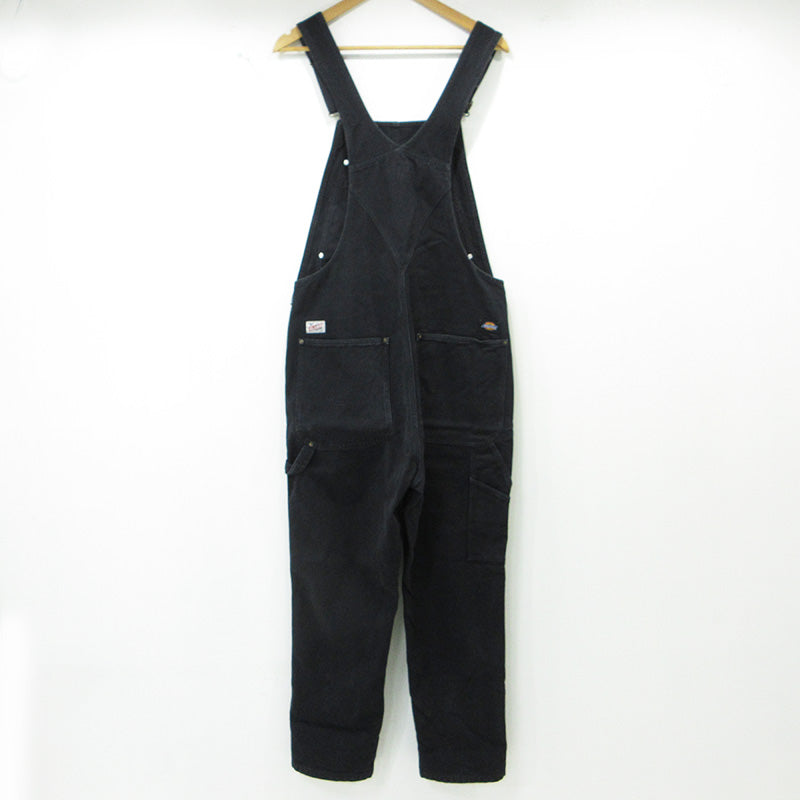 X-LARGE | エクストララージ × DICKIES ディッキーズ ロゴ刺繍オーバーオール オーバーオール 101221031016 ブラック サイズ：S【三重本店】