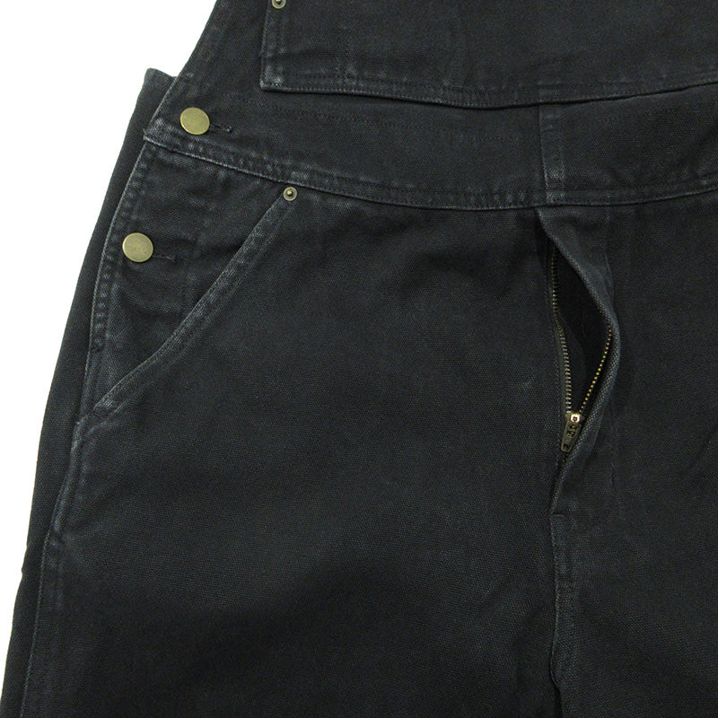 X-LARGE | エクストララージ × DICKIES ディッキーズ ロゴ刺繍オーバーオール オーバーオール 101221031016 ブラック サイズ：S【三重本店】