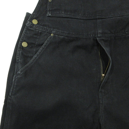 X-LARGE | エクストララージ × DICKIES ディッキーズ ロゴ刺繍オーバーオール オーバーオール 101221031016 ブラック サイズ：S【三重本店】