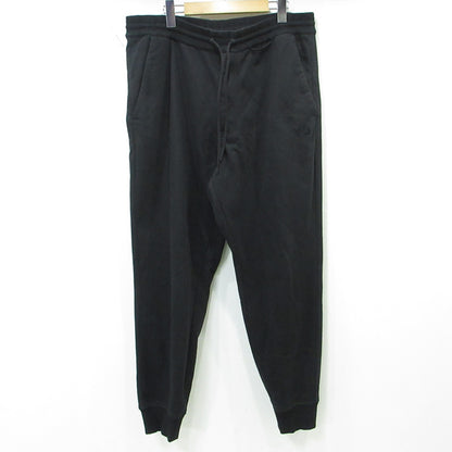 Y-3 | ワイスリー YOHJI YAMAMOTO × adidas ヨウジヤマモト × アディダス FRENCH TERRY CUFFED PANTS ロゴプリントスウェットパンツ パンツ IV5570 ブラック サイズ：XL【三重本店】