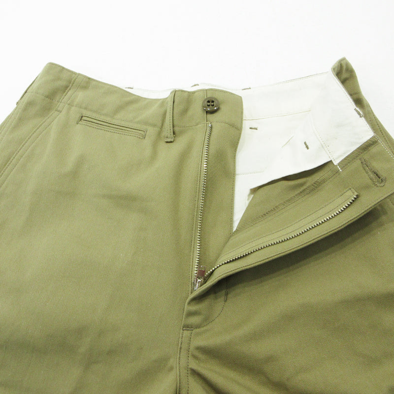 HYKE | ハイク BARREL―LEG CHINO PANTS チノパンツ 13348-3402 カーキ サイズ：34【三重本店】