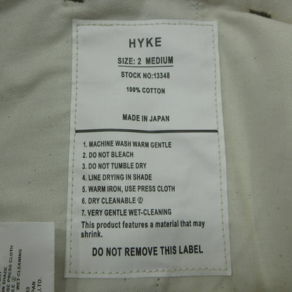 HYKE | ハイク BARREL―LEG CHINO PANTS チノパンツ 13348-3402 カーキ サイズ：34【三重本店】