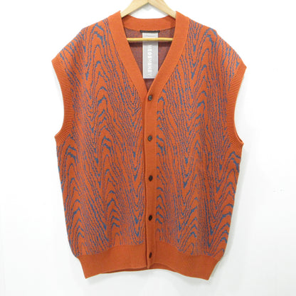 6(ROKU) | ロク MIOSMOKEY/JQ KNIT VEST ベスト オレンジ サイズ：FreeSize【三重本店】