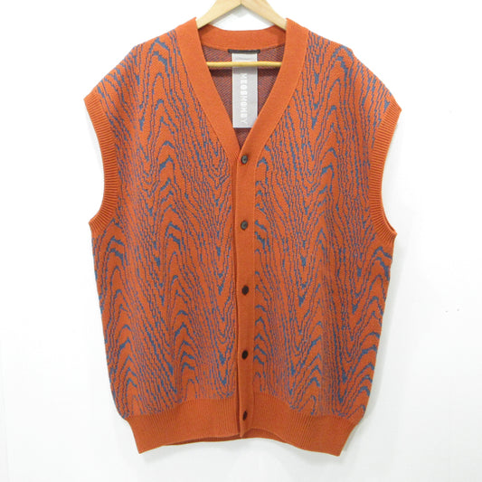6(ROKU) | ロク MIOSMOKEY/JQ KNIT VEST ベスト オレンジ サイズ：FreeSize【三重本店】