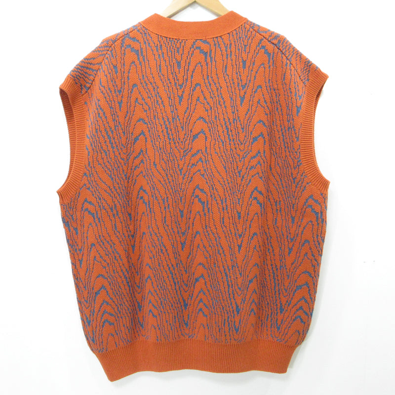 6(ROKU) | ロク MIOSMOKEY/JQ KNIT VEST ベスト オレンジ サイズ：FreeSize【三重本店】