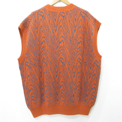 6(ROKU) | ロク MIOSMOKEY/JQ KNIT VEST ベスト オレンジ サイズ：FreeSize【三重本店】