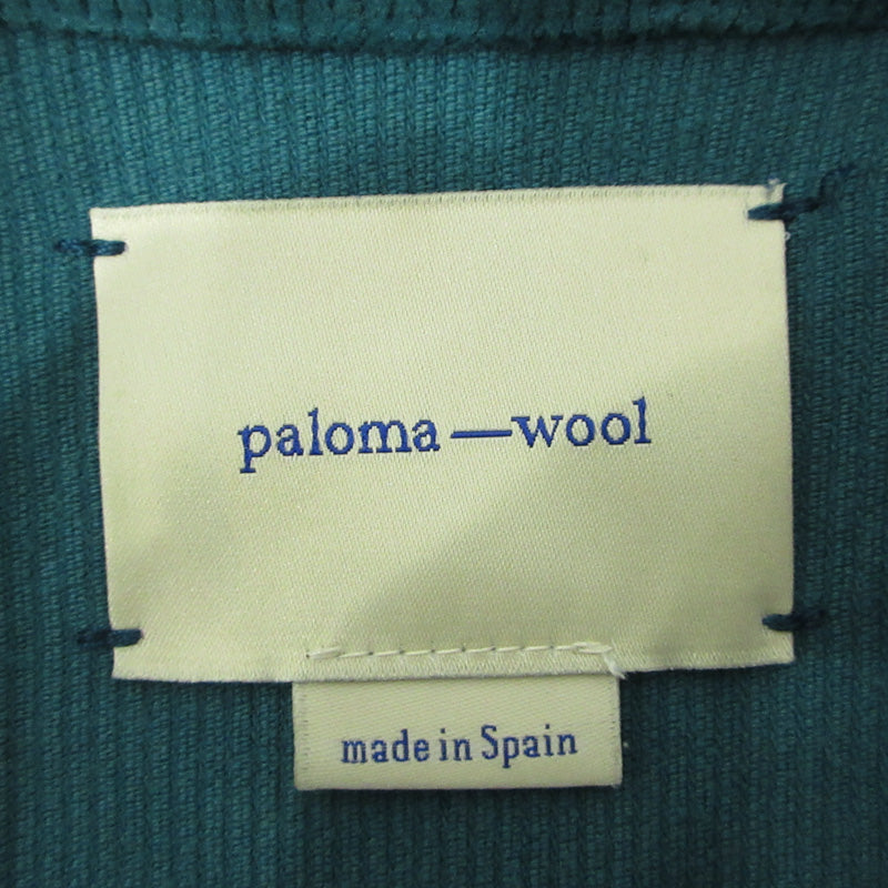 PALOMA WOOL | パロマウール コーデュロイオールインワン ストレッチあり ツナギ 19-030-463-0002-3-0 グリーン サイズ：表記サイズ(EU)【三重本店】
