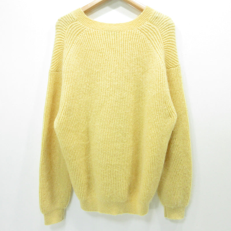UNITED ARROWS | ユナイテッドアローズ H BEAUTY&YOUTH モヘア混Vネック長袖セーター ニット セーター 1213-199-4053 イエロー サイズ：M【三重本店】