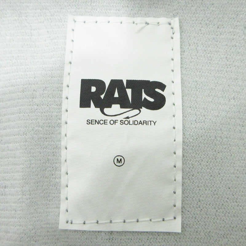 RATS | ラッツ ロゴ刺繍コーチジャケット バックプリント ナイロンジャケット 006560 グレー サイズ：M【三重本店】