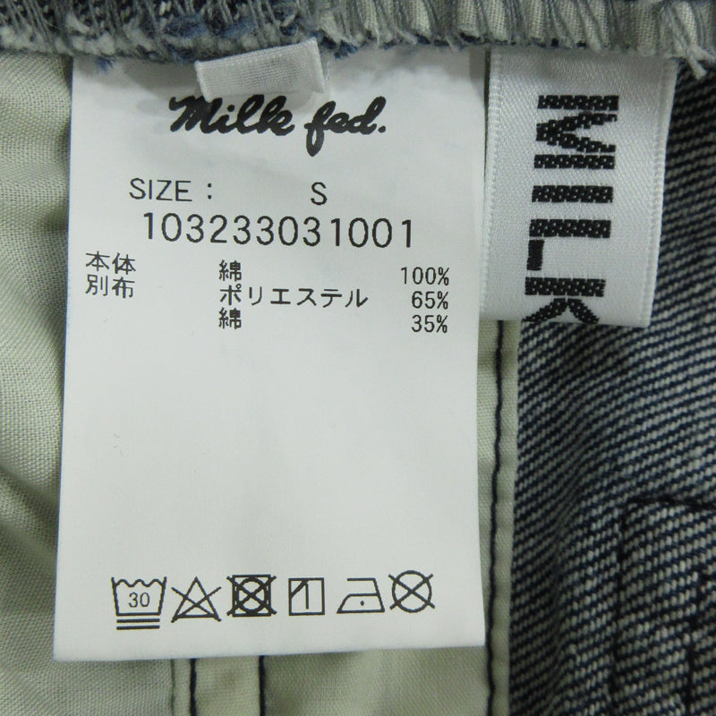MILK FED | ミルクフェド DENIM OVERALLS オーバーオール 103233031001 ブルー サイズ：S【三重本店】
