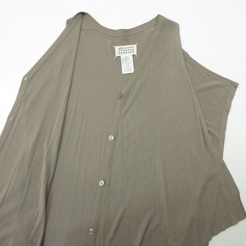 Maison Martin Margiela | メゾンマルタンマルジェラ ベスト カーディガン S31HA0594 ブラウン ベージュ サイズ：不明【三重本店】
