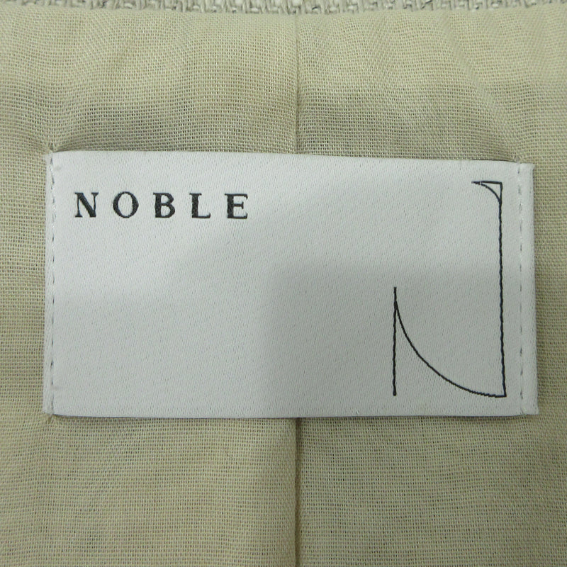NOBLE | ノーブル スラブツイードダブルテーラードジャケット テーラードジャケット 22-010-240-5000-1-0 ベージュ サイズ：36【三重本店】