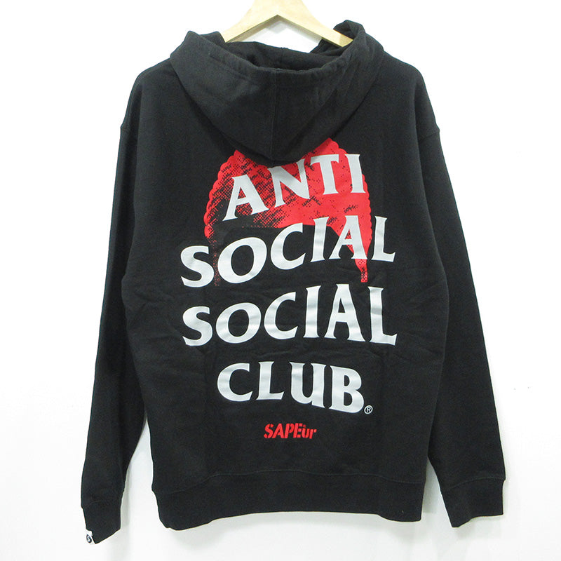 SAPEur | サプール × ANTI SOCIAL SOCIAL CLUB アンチソーシャルソーシャルクラブ ロゴプリント長袖パーカー パーカー SS4500P ブラック サイズ：M【三重本店】