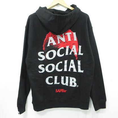 SAPEur | サプール × ANTI SOCIAL SOCIAL CLUB アンチソーシャルソーシャルクラブ ロゴプリント長袖パーカー パーカー SS4500P ブラック サイズ：M【三重本店】