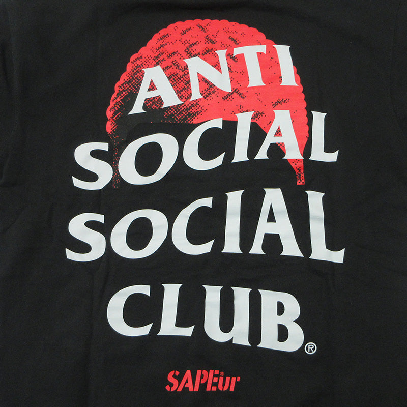 SAPEur | サプール × ANTI SOCIAL SOCIAL CLUB アンチソーシャルソーシャルクラブ ロゴプリント長袖パーカー パーカー SS4500P ブラック サイズ：M【三重本店】