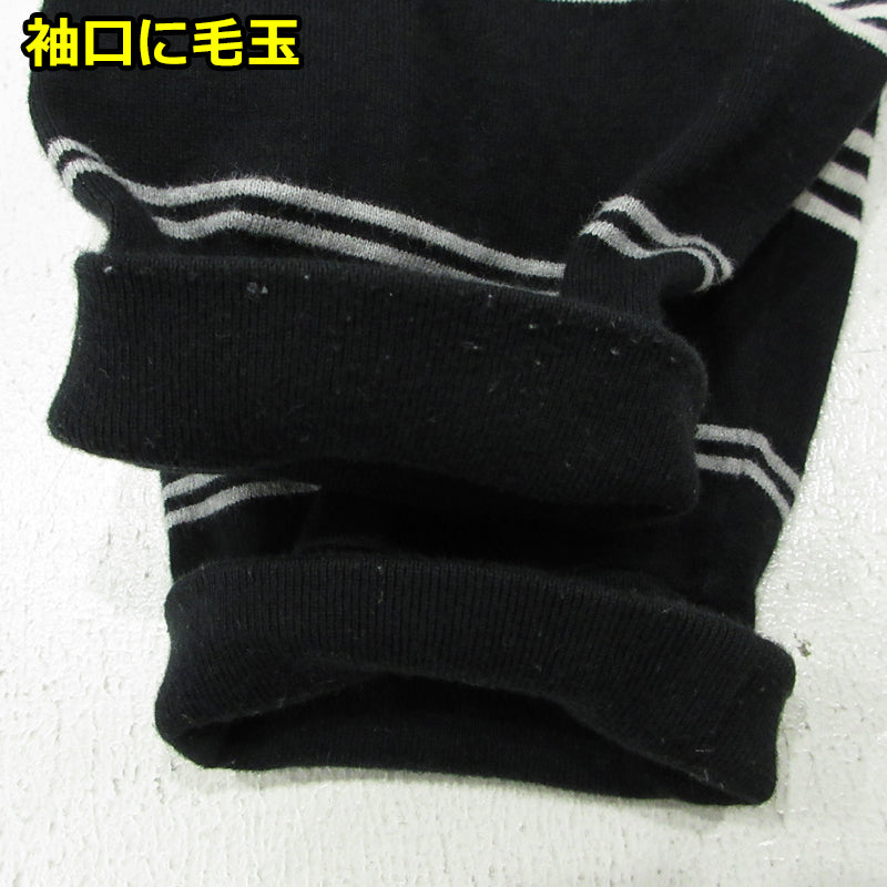 COOTIE | クーティー SUPIMA BORDER OVERSIZED L/S TEE 長袖Ｔシャツ ブラック×ホワイト サイズ：XL【三重本店】