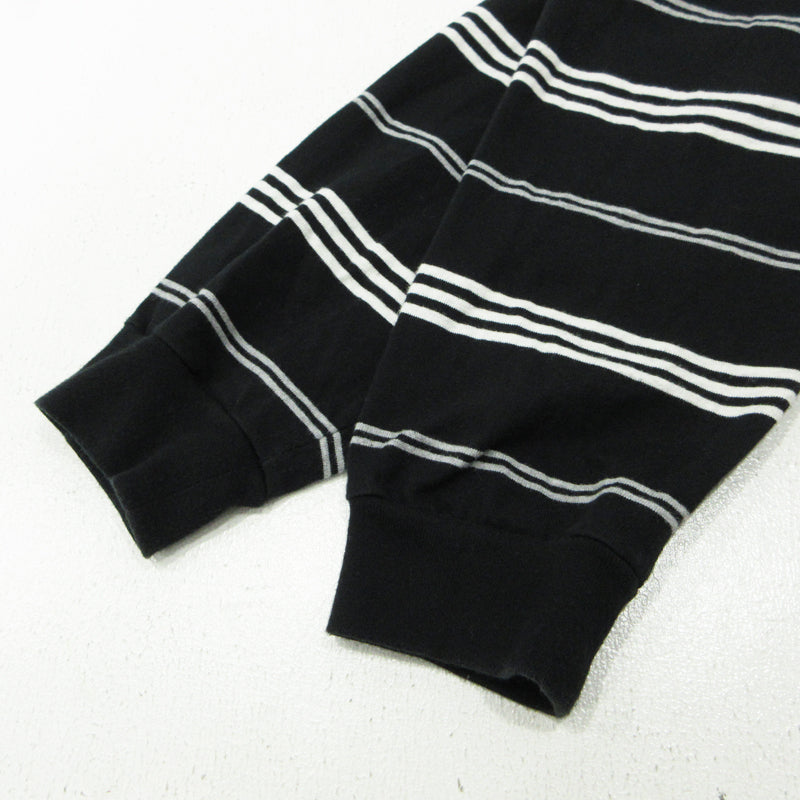 COOTIE | クーティー SUPIMA BORDER OVERSIZED L/S TEE 長袖Ｔシャツ ブラック×ホワイト サイズ：XL【三重本店】