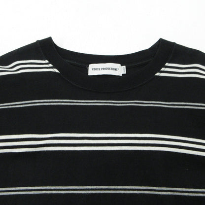 COOTIE | クーティー SUPIMA BORDER OVERSIZED L/S TEE 長袖Ｔシャツ ブラック×ホワイト サイズ：XL【三重本店】