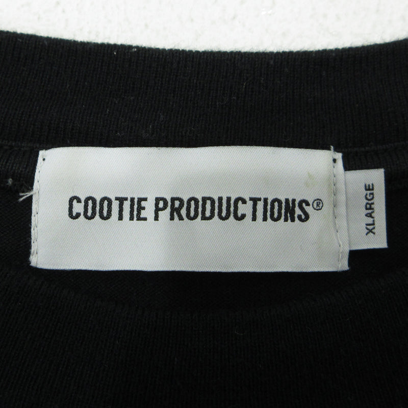 COOTIE | クーティー SUPIMA BORDER OVERSIZED L/S TEE 長袖Ｔシャツ ブラック×ホワイト サイズ：XL【三重本店】