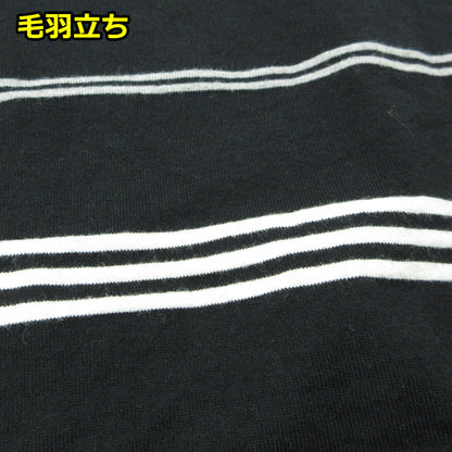 COOTIE | クーティー SUPIMA BORDER OVERSIZED L/S TEE 長袖Ｔシャツ ブラック×ホワイト サイズ：XL【三重本店】