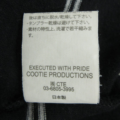 COOTIE | クーティー SUPIMA BORDER OVERSIZED L/S TEE 長袖Ｔシャツ ブラック×ホワイト サイズ：XL【三重本店】