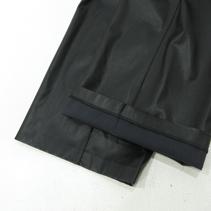 Mila Owen | ミラオーウェン フェイクレザーセンタープレスワイドイージーパンツ パンツ 09WFP254044 ブラック サイズ：1【三重本店】