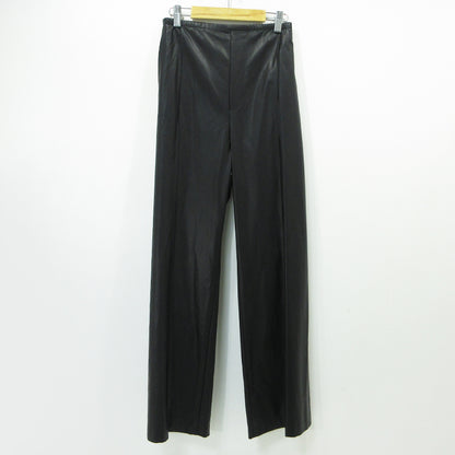 Mila Owen | ミラオーウェン フェイクレザーセンタープレスワイドイージーパンツ パンツ 09WFP254044 ブラック サイズ：1【三重本店】