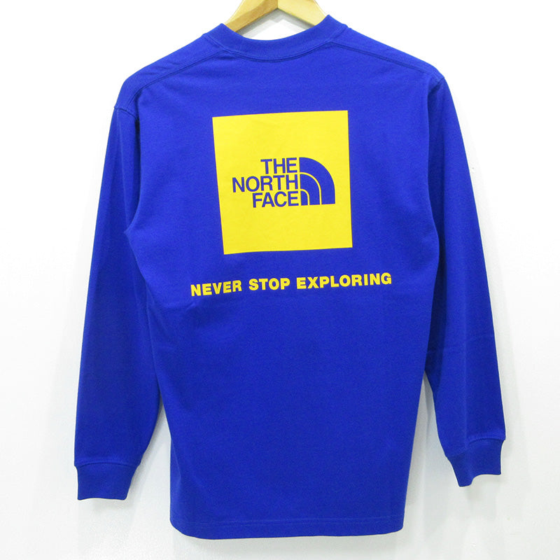 THE NORTH FACE | ザ・ノースフェイス L/S Back Square Logo Tee ロングスリーブバックスクエアロゴティー ロゴプリント長袖Tシャツ 長袖Ｔシャツ NT82333 ブルー サイズ：XS【三重本店】